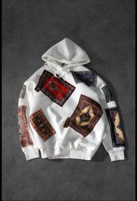 هودي اوفرسايز Carpet أبيض