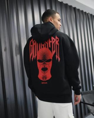 هودي أوفر سايز أسود - Gangester