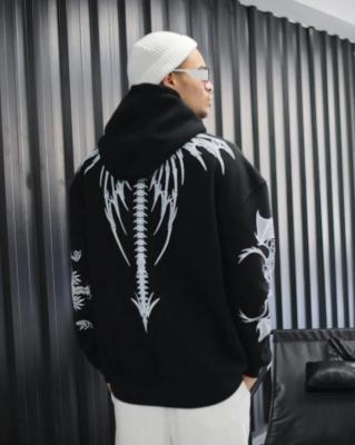 هودي أوفر سايز أسود - Dark Angel