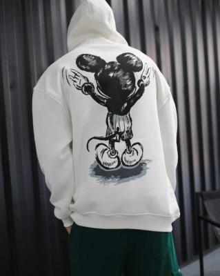 هودي اوفرسايز أبيض MOUSE 