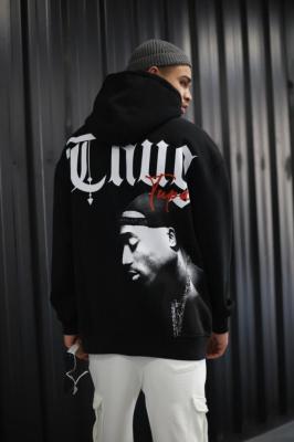 هودي أوفر سايز أسود - 2PAC