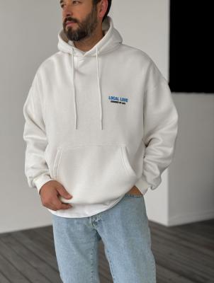 هودي أوفر سايز ابيض - Local Love