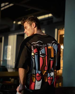 تيشيرت Your Turn أسود أوفرسايز