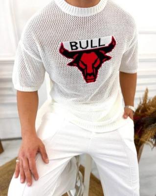 تيشيرت Bull أبيض